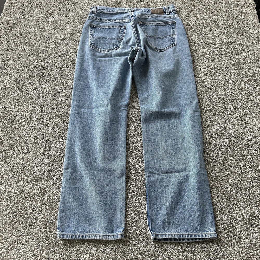 Y2K Sonoma Jeans Mens 33x30 Light Wash Blue Denim Regular Straight Casual Pants - Picture 4 of 11